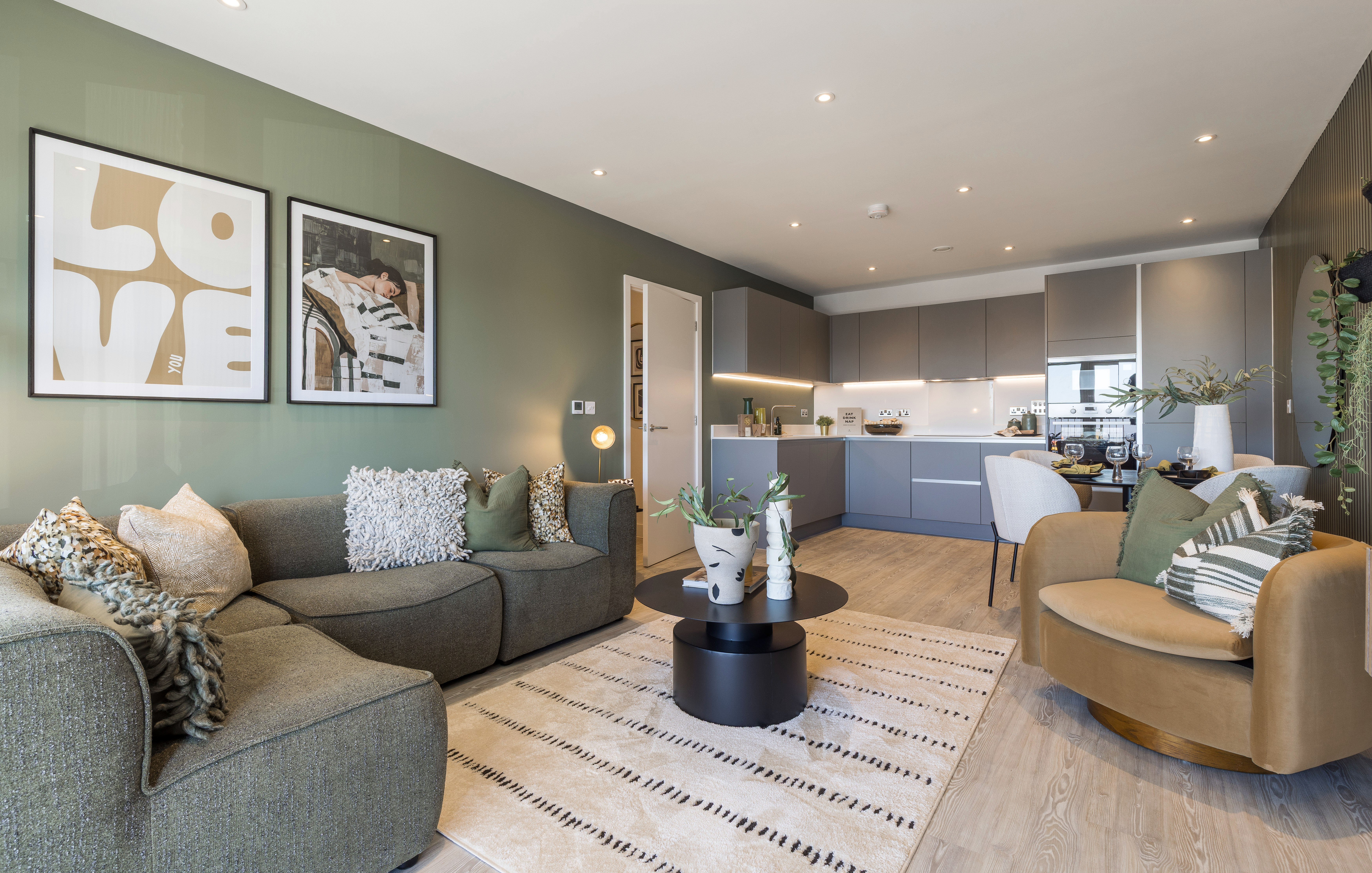 Marleigh Park - Apartment A08, The Franklin Building - Kitchen/Dining/Living