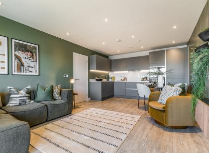 Plot A08 - Kitchen / Dining / Living Room - The Franklin Building