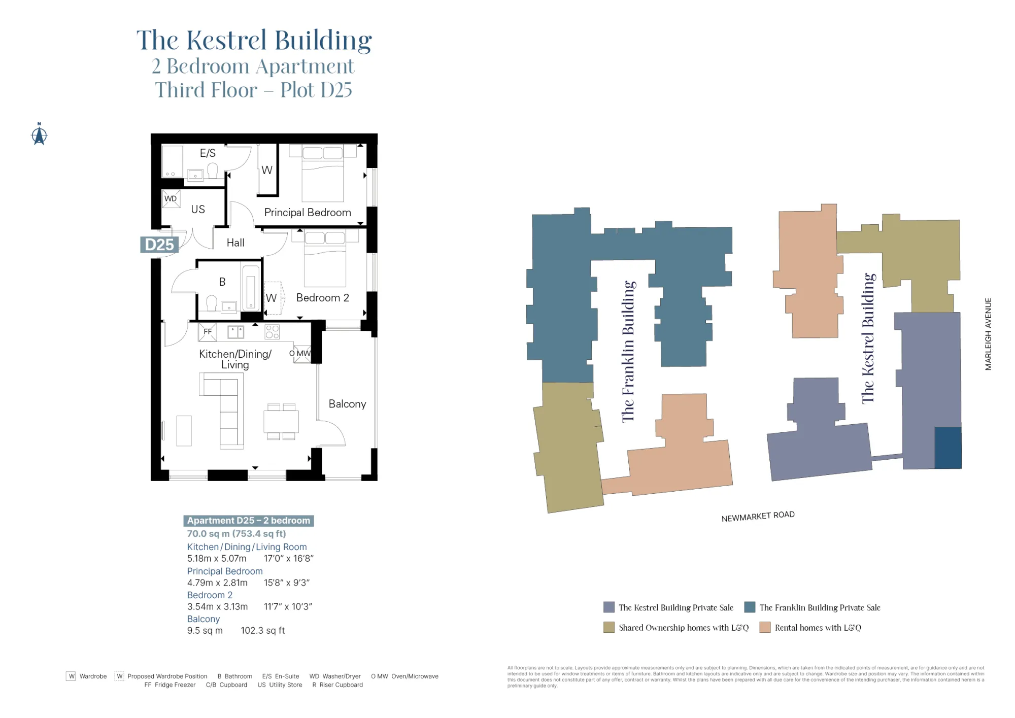 Plot D25 Floorplan with Plot Locator