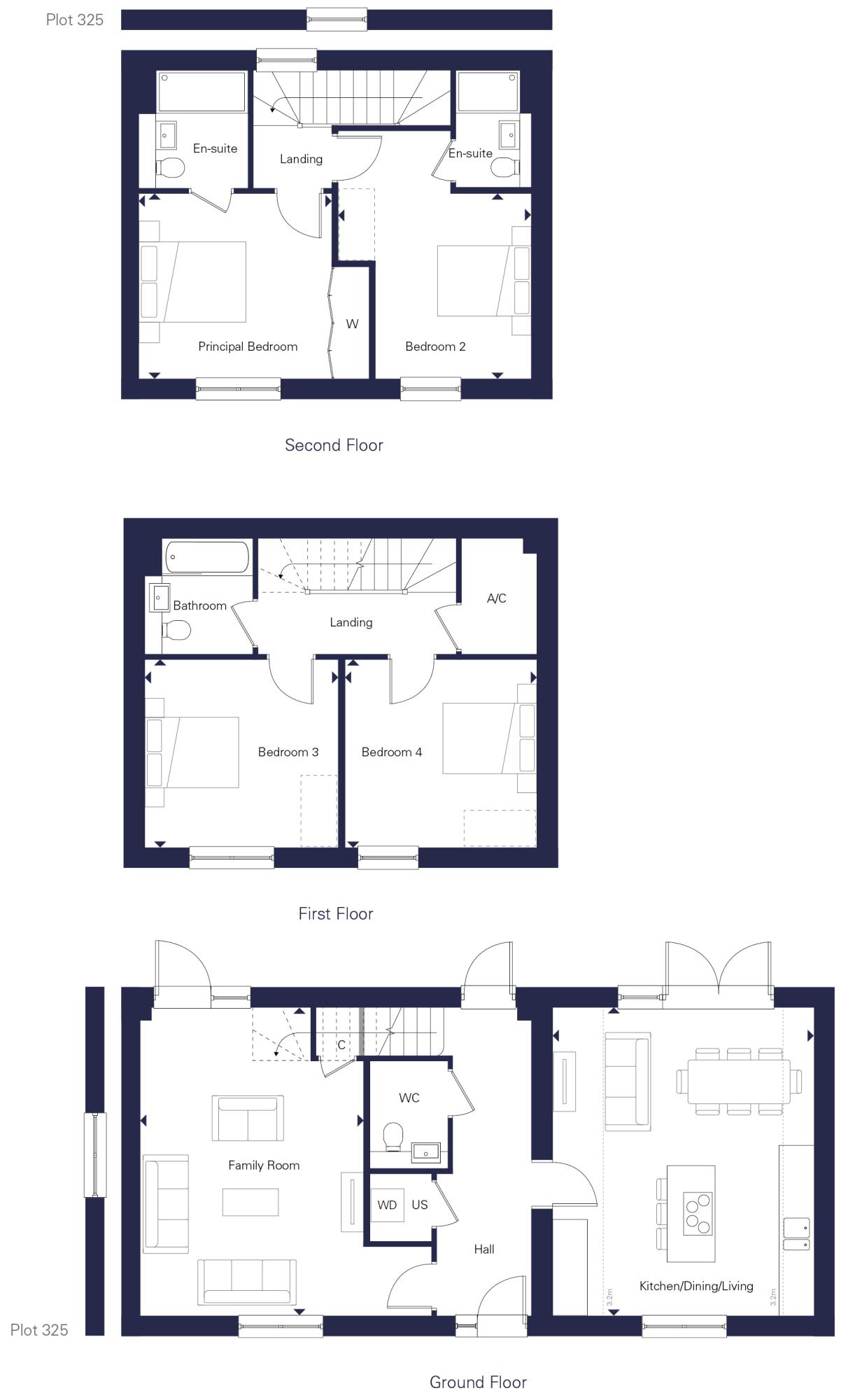 The Alder floorplan