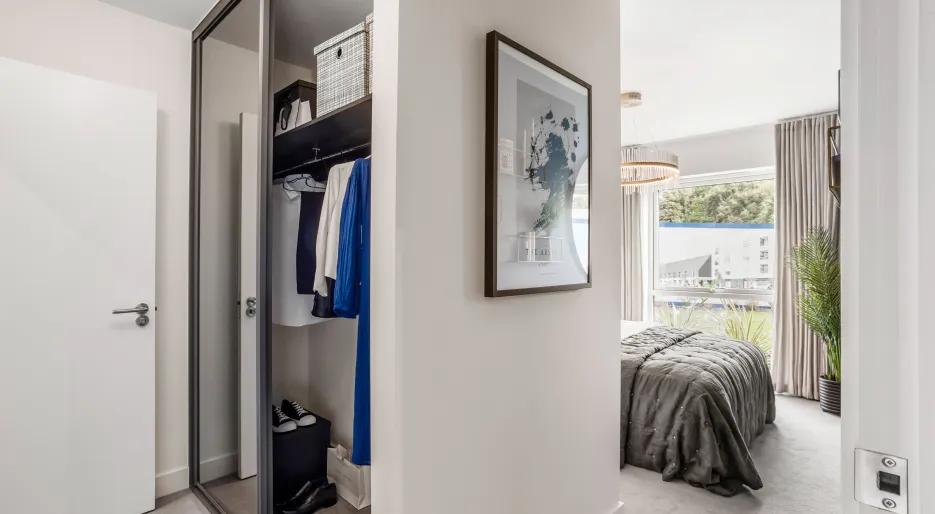 Marleigh Park 2 beroom showhome, principal bedroom wardrobes